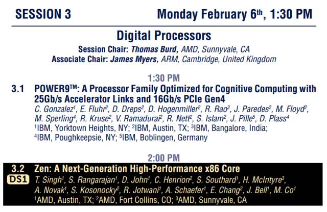 AMD Zen ISSCC 2017